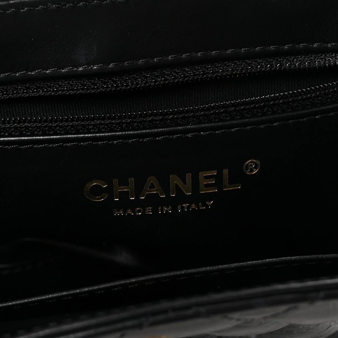 Chanel Shiny Lambskin Small Kelly Bag - GHW / Black