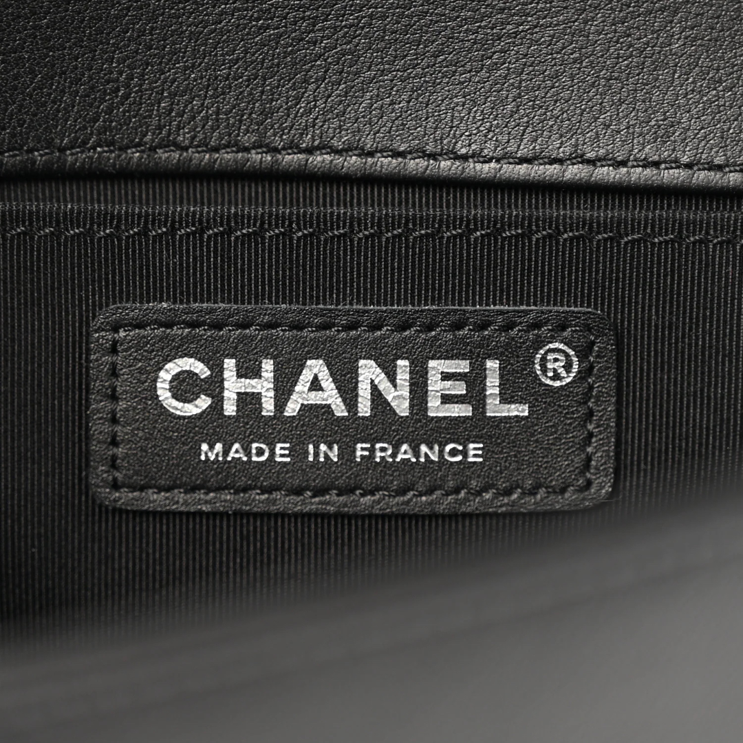 Chanel Quilted Calfskin So Black Medium Boy Bag - BHW/ Black