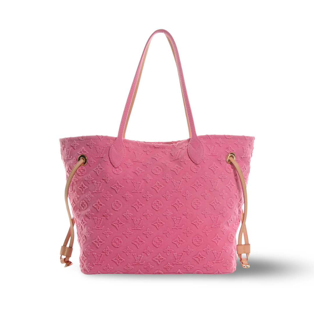 Louis Vuitton Monogram Stone Cruise MM Neverfull Bag - GHW/ Pink