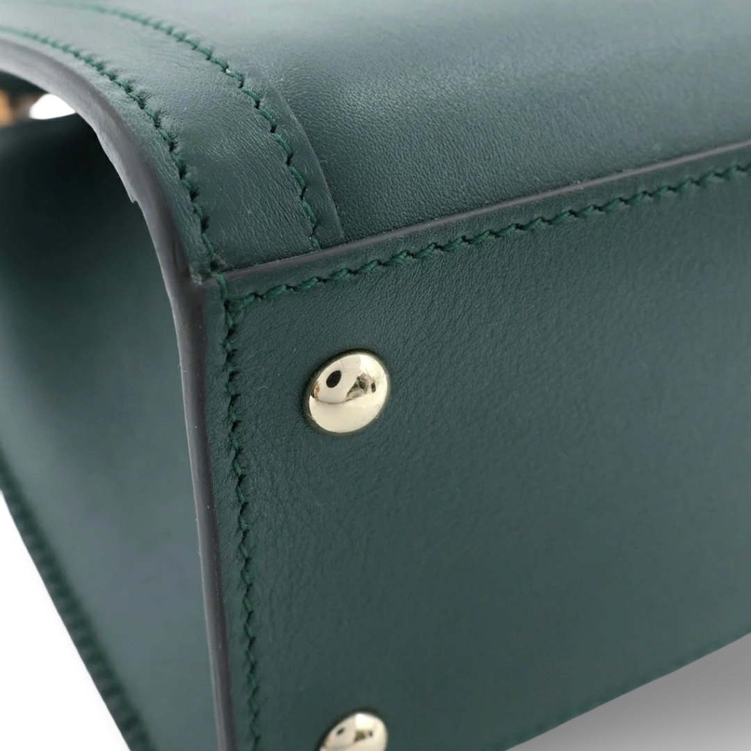 Gucci Grain Calfskin Mini Diana Tote Bag - GHW/ Green