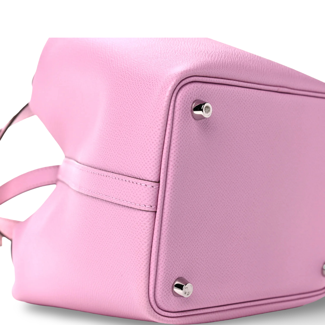 Hermes Epsom Tressage De Cuir Picotin Lock 18 PM - PHW/ Pink