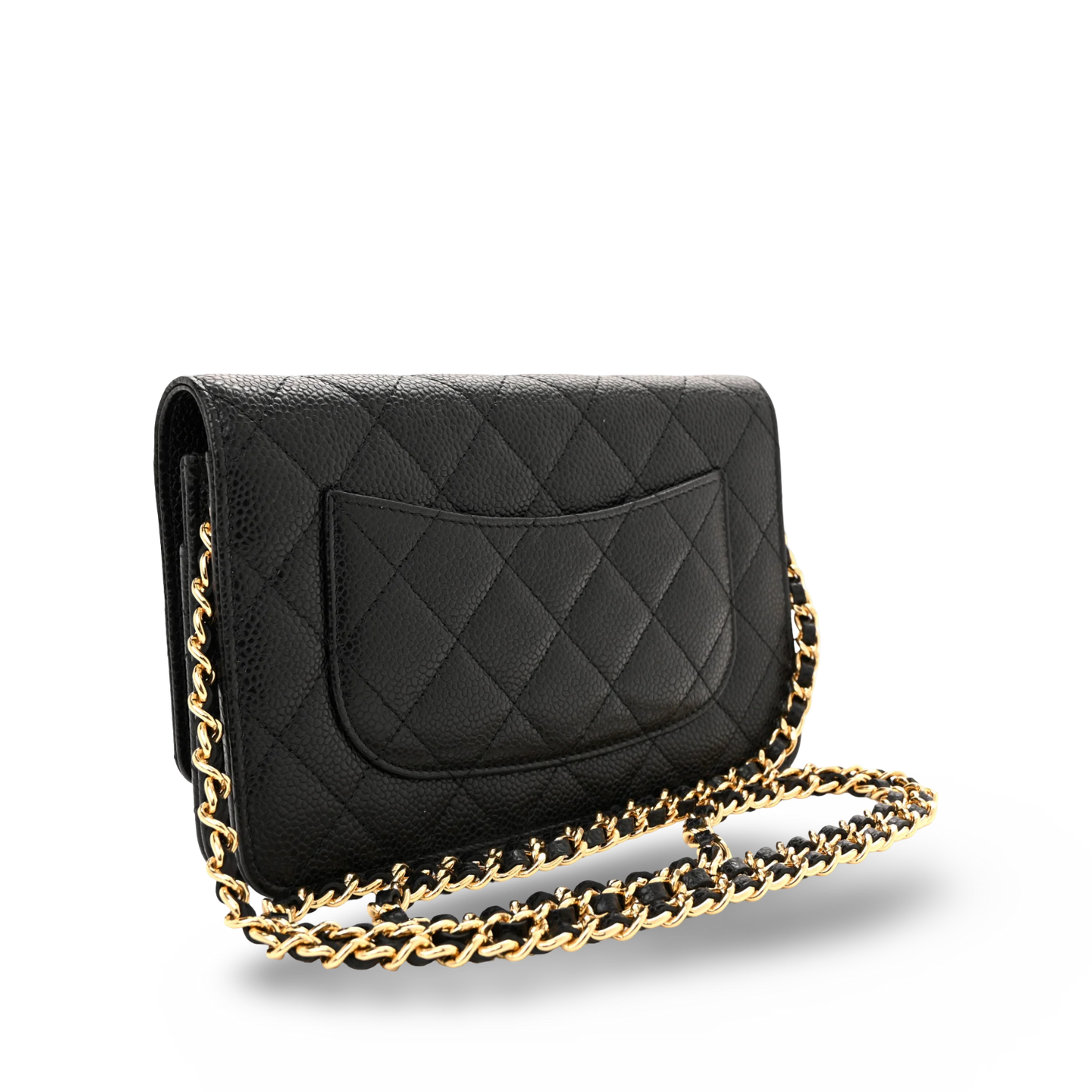 Chanel Quilted Caviar WOC - GHW/ Black