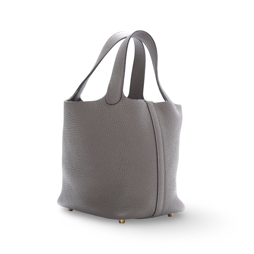 Hermes Togo Picotin Lock 18 Bag - GHW/Etain