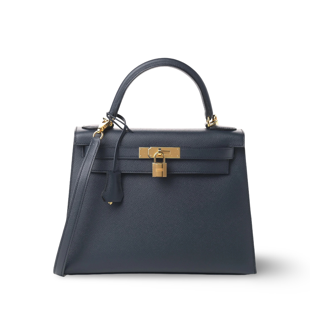 Hermes Epsom Kelly Sellier 28 - GHW / Bleu Nuit