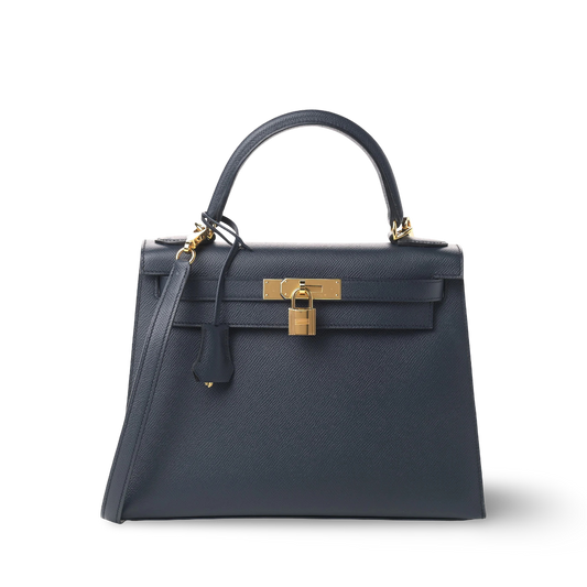 Hermes Epsom Kelly Sellier 28 - GHW / Bleu Nuit