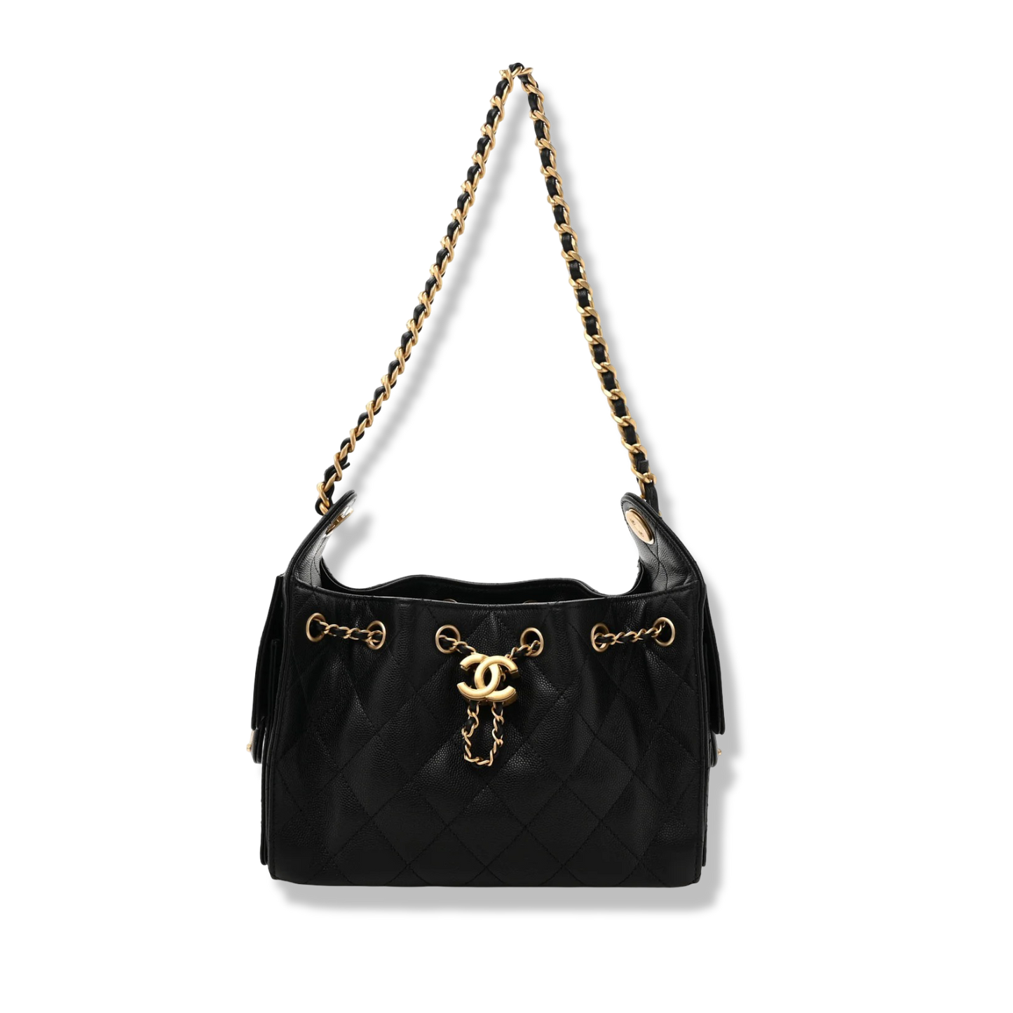 Chanel Quilted Caviar Mini 25bag - GHW/ Black