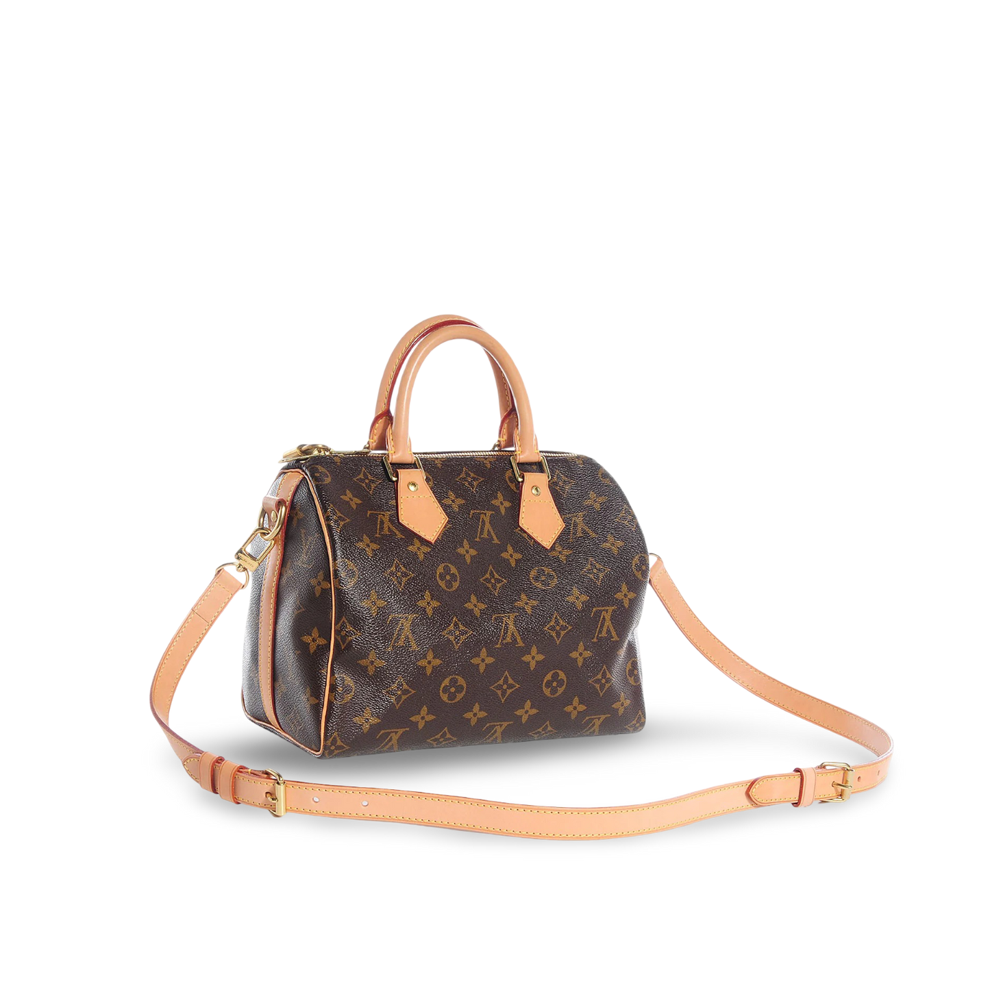 Louis Vuitton Momogram Speedy 25 Bag- Brown / GHW