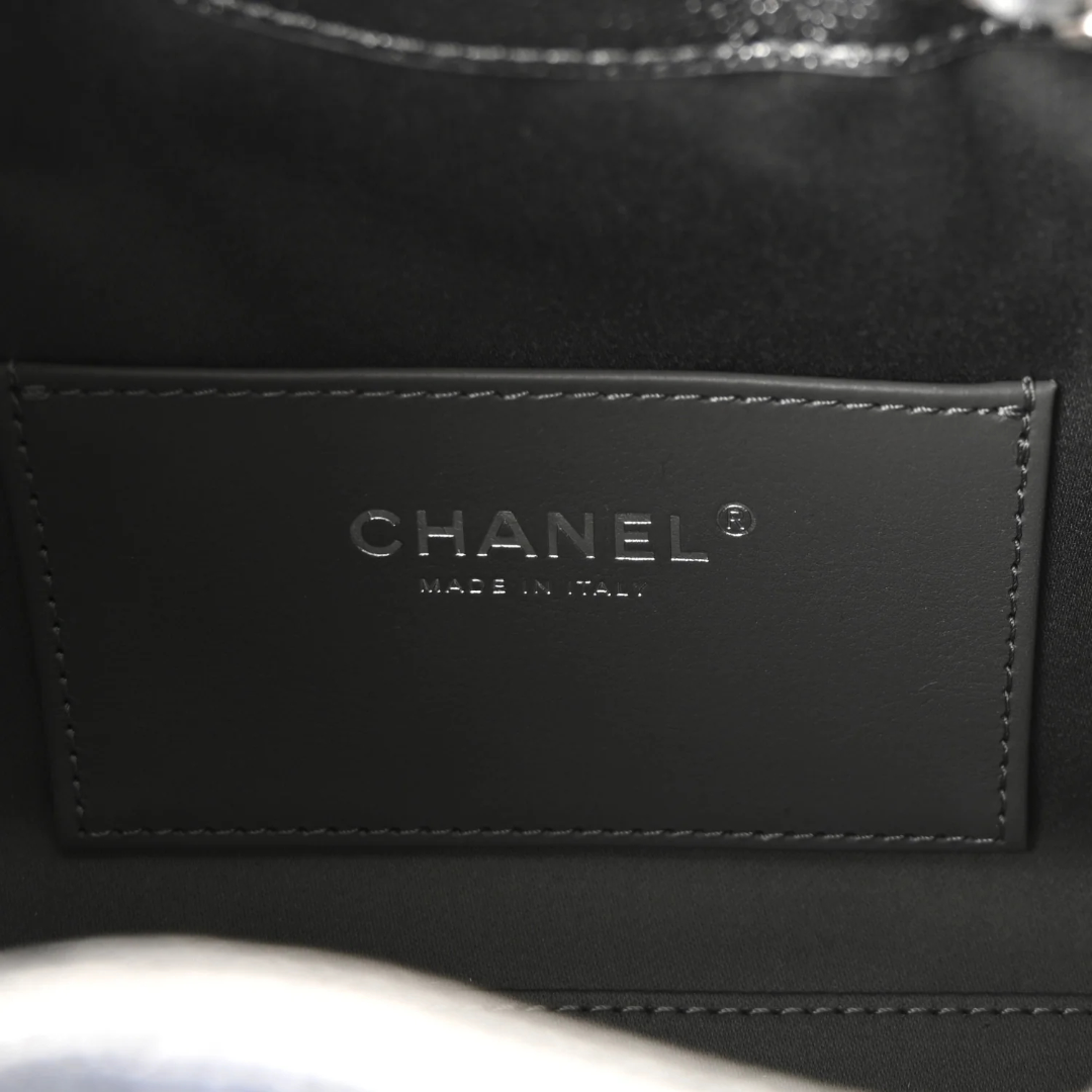 Chanel Quilted Calfskin Small Metallic 25Bag - SHW/ Anthracite