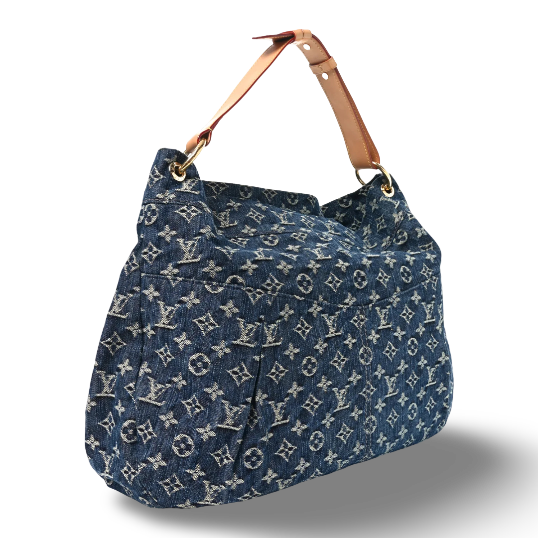 Louis Vuitton Denim GM Daily Gris Bag - GHW/ Blue