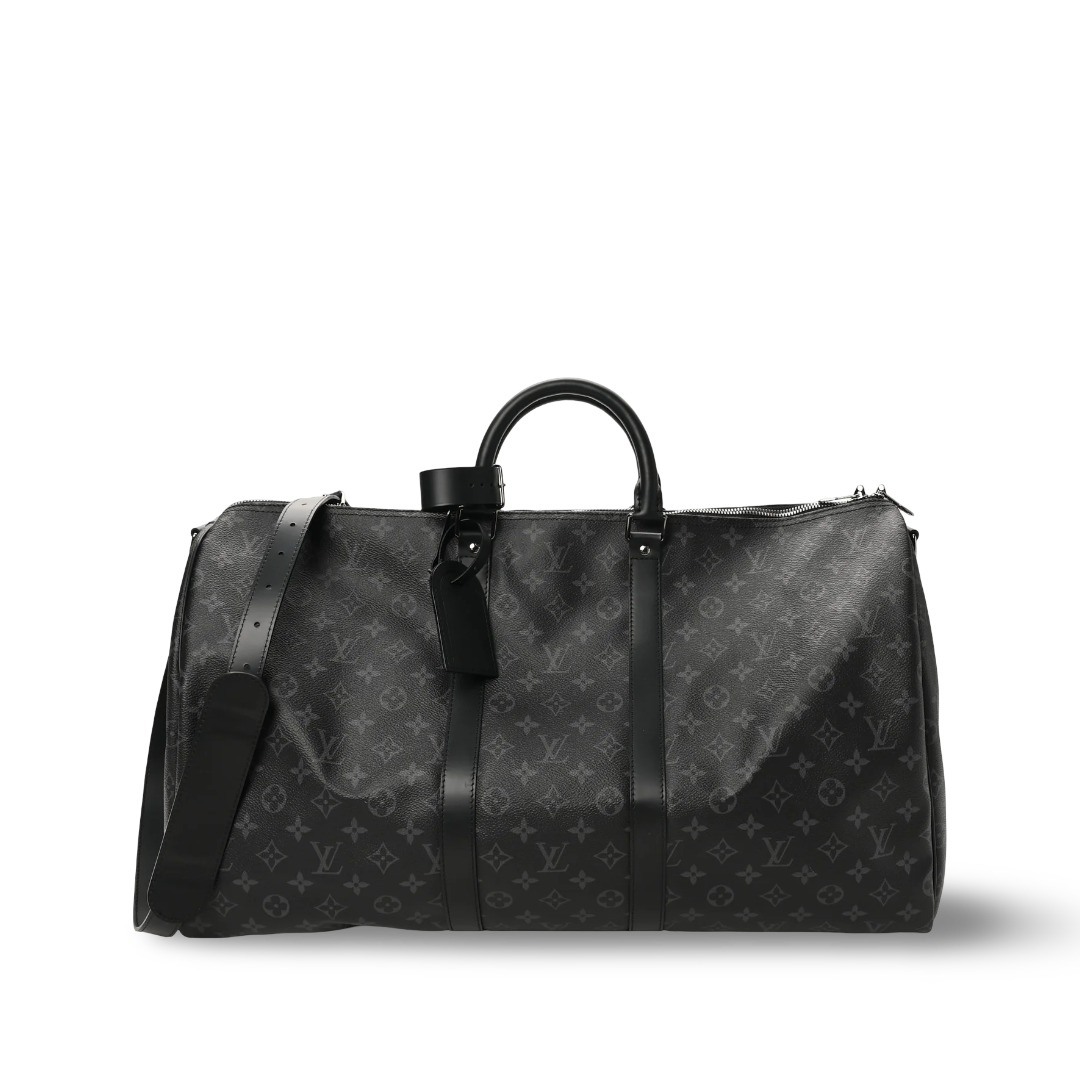 Louis Vuitton Monogram Eclipse Keepall Bandouliere 55 - SHW/ Black
