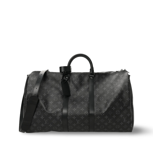 Louis Vuitton Monogram Eclipse Keepall Bandouliere 55 - SHW/ Black
