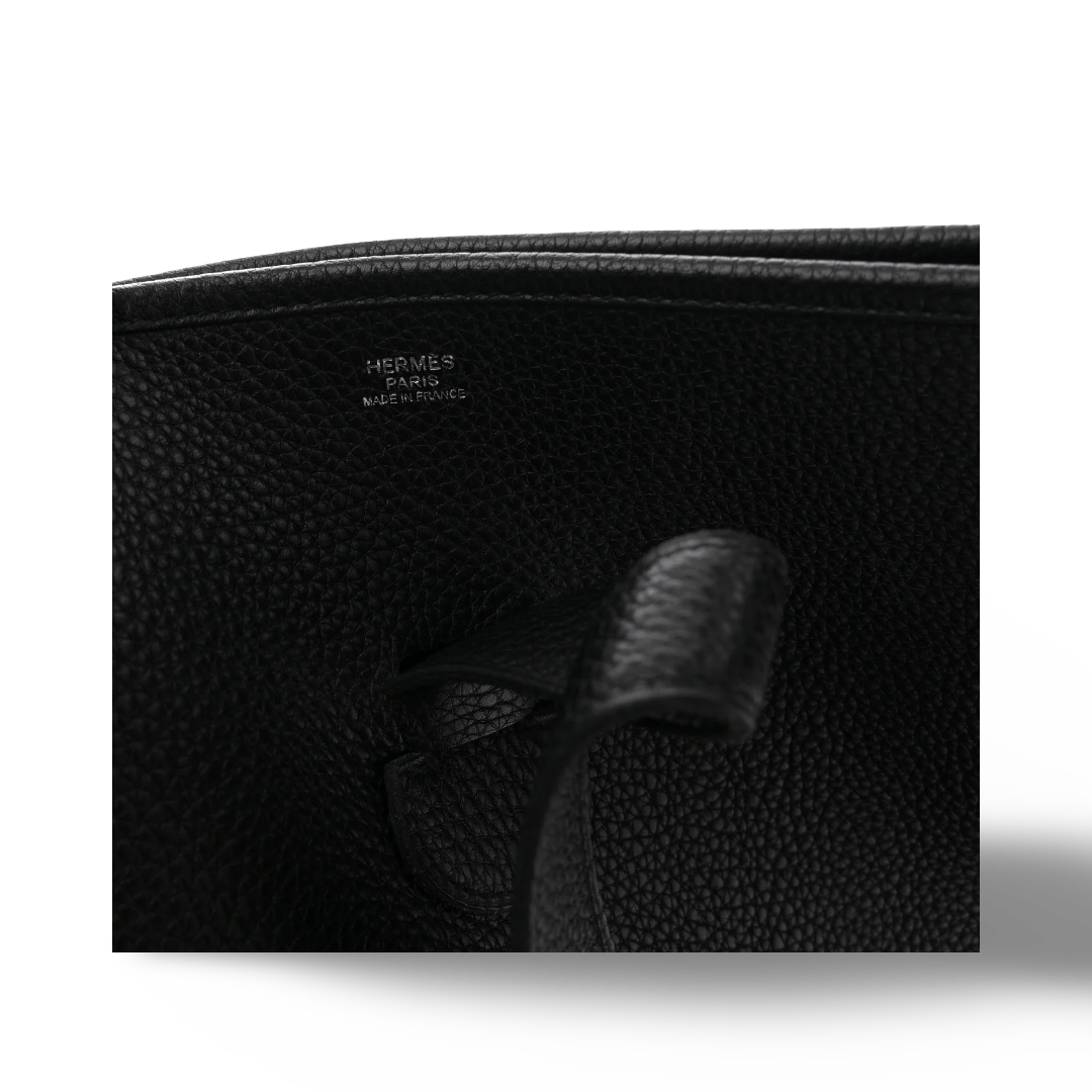 Hermes Taurillon Clemence Evelyne II GM - SHW / Black