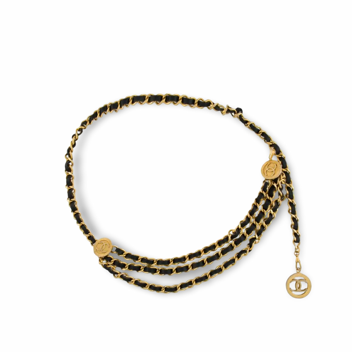 Chanel Vintage 24K 1984 Waist Belt - Gold