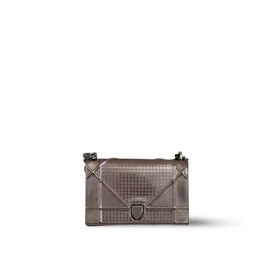 Dior Medium Diorama Bag - SHW / Metallic Pink