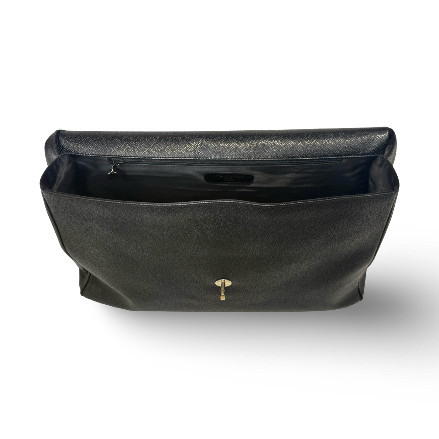Chanel Vintage Caviar XXL Tote Bag Black