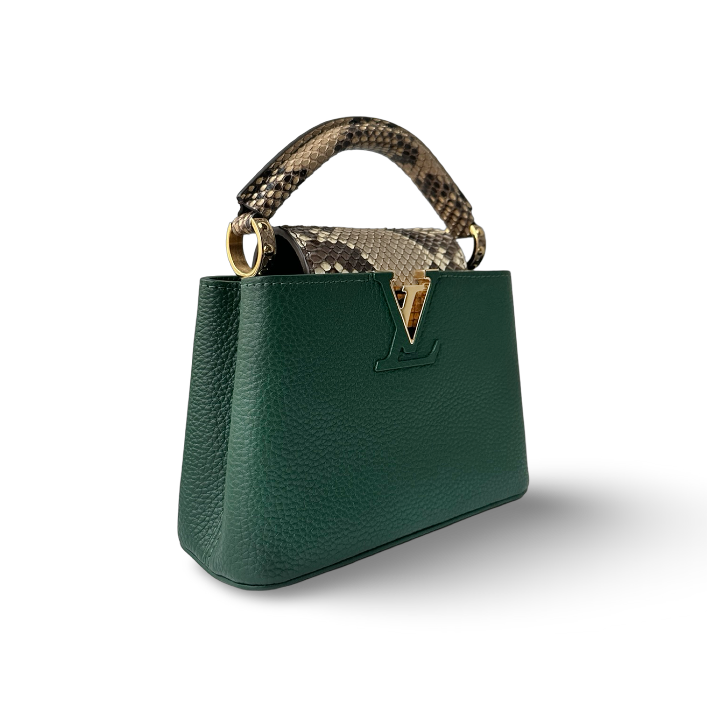 Louis Vuitton Python Skin Mini Capucines - GHW / Amazon Green