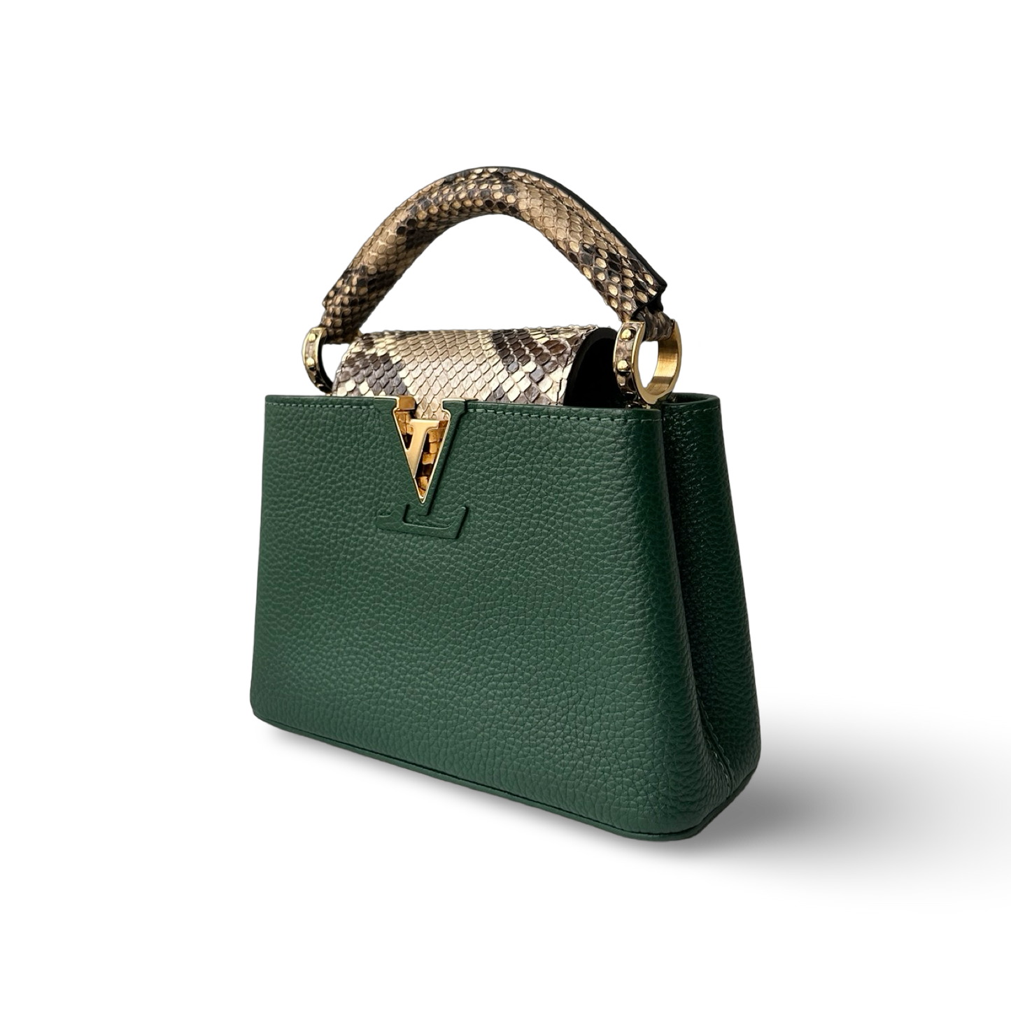 Louis Vuitton Python Skin Mini Capucines - GHW / Amazon Green