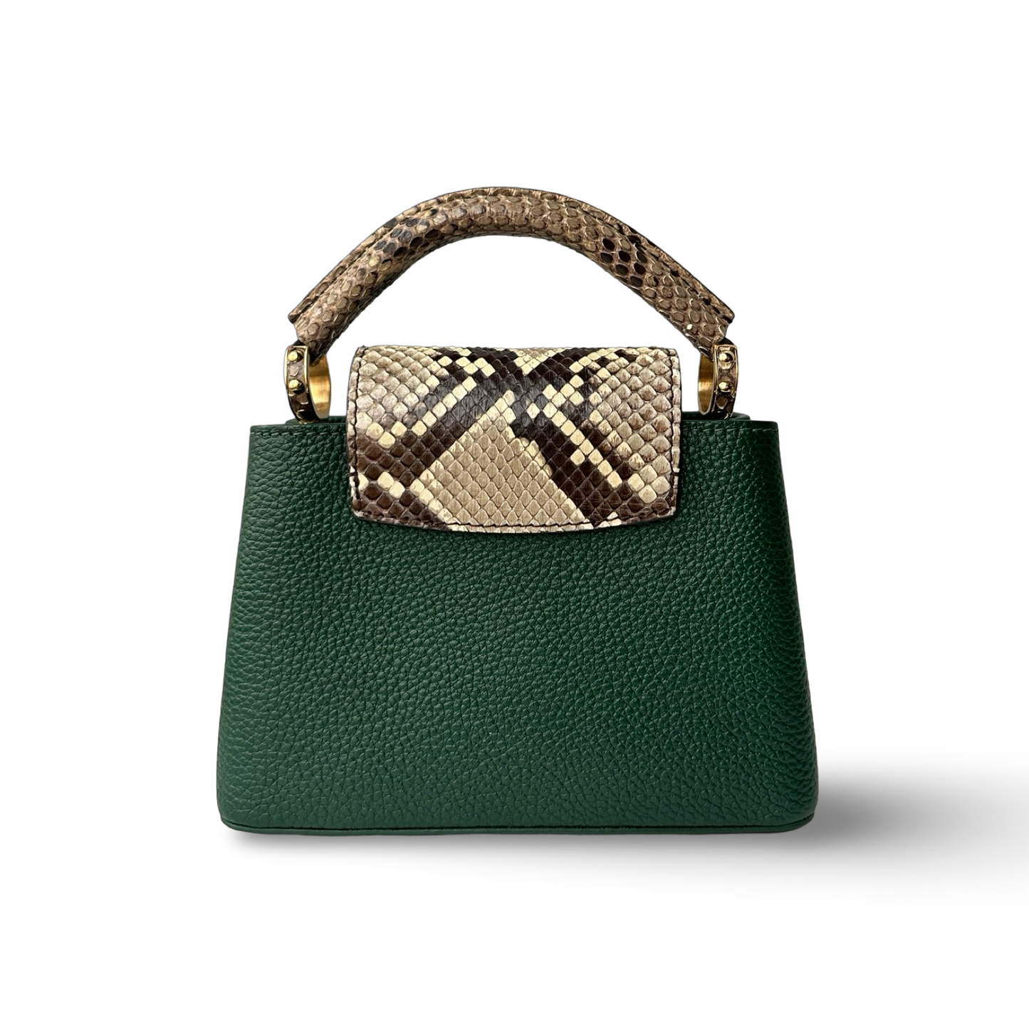 Louis Vuitton Python Skin Mini Capucines - GHW / Amazon Green