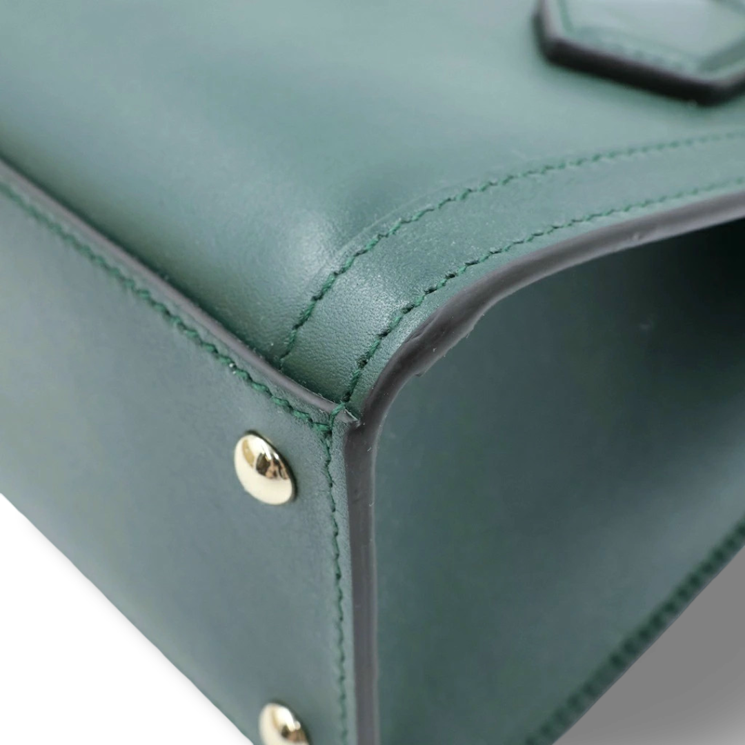Gucci Grain Calfskin Mini Diana Tote Bag - GHW/ Green